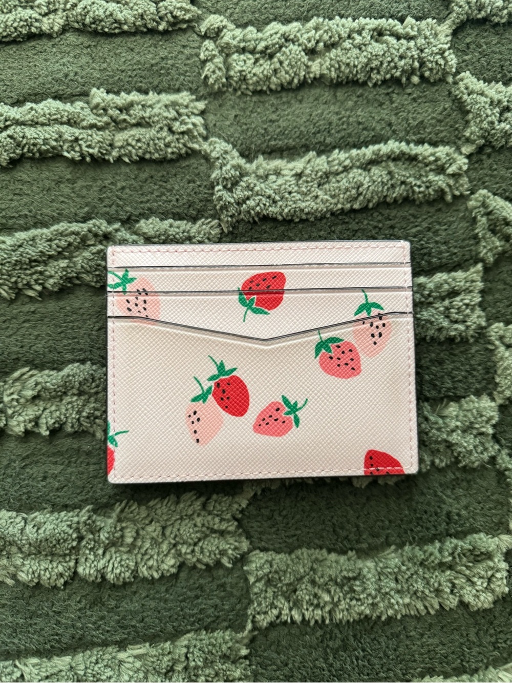 kate spade pink strawberry card holder - Picture 2 of 3
